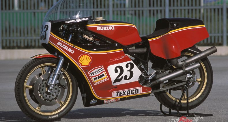 The shift on the Suzuki was remarkably stiff! Sheene would head out last so he wouldn't have to find neutral on the grid...