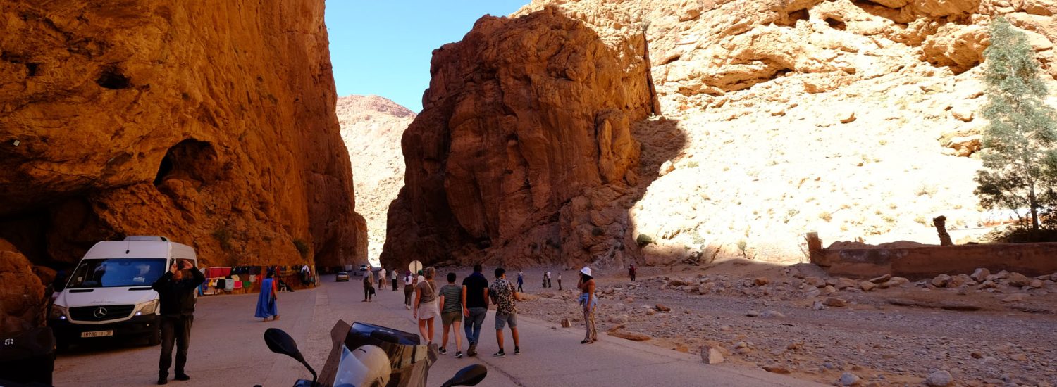 Inside the Todra Gorge. This is such a once in a lifetime experience you can't miss!