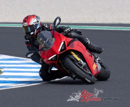 The new V4 SC1 gave Taka supreme confidence on the Ducati, particularly on turn-in and at full lean.