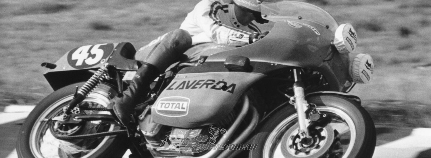 1975 Sept. - Le Mans 24h Bol d'Or. Lucchinelli on experimental 120-degree engine, DNF.r. Lucchinelli on experimental 120-degree engine, DNF.