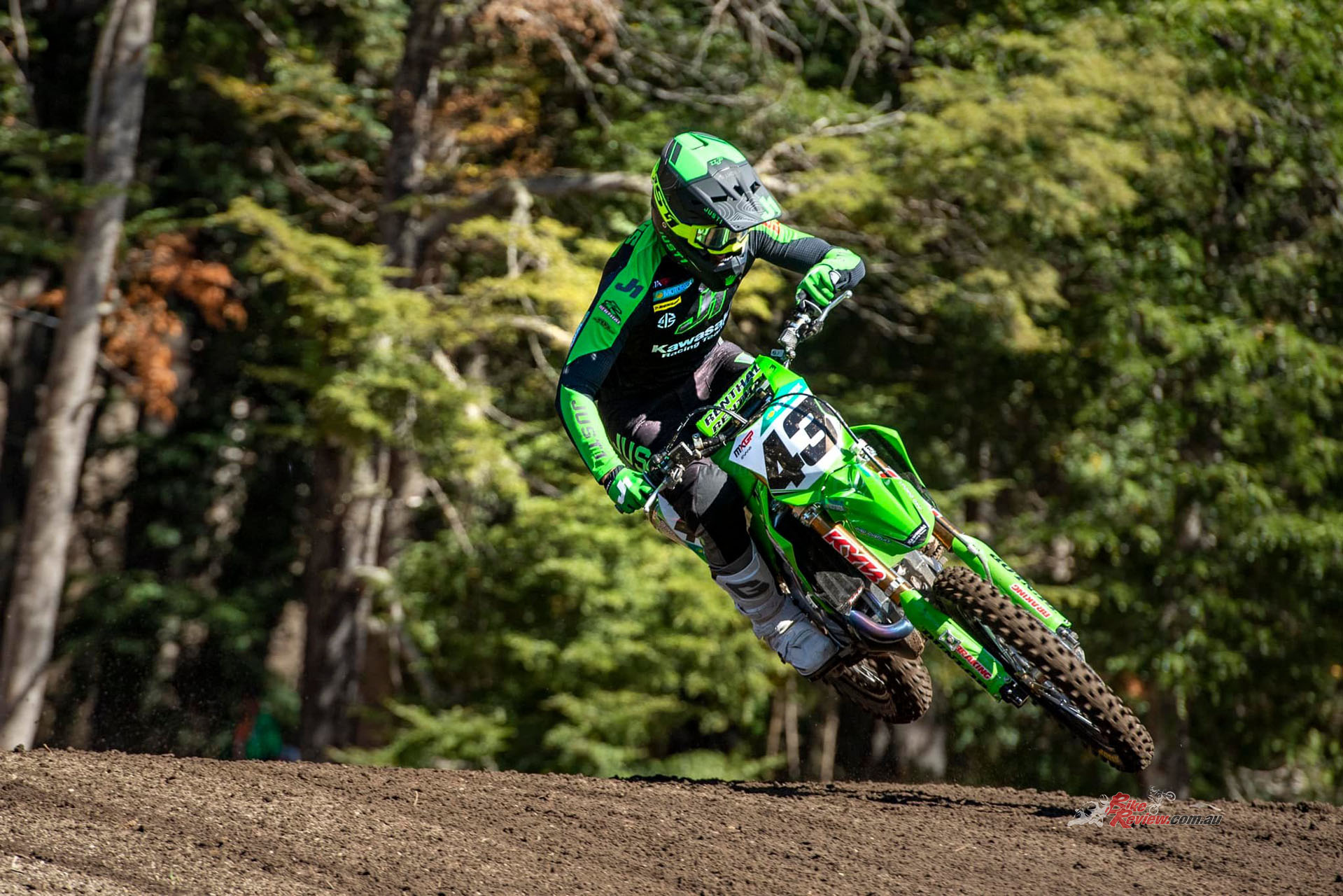 It's been great to see Mitch Evans back behind the gate for the last three rounds of MXGP aboard his factory Kawasaki. Photo: Kawasaki Racing EU.