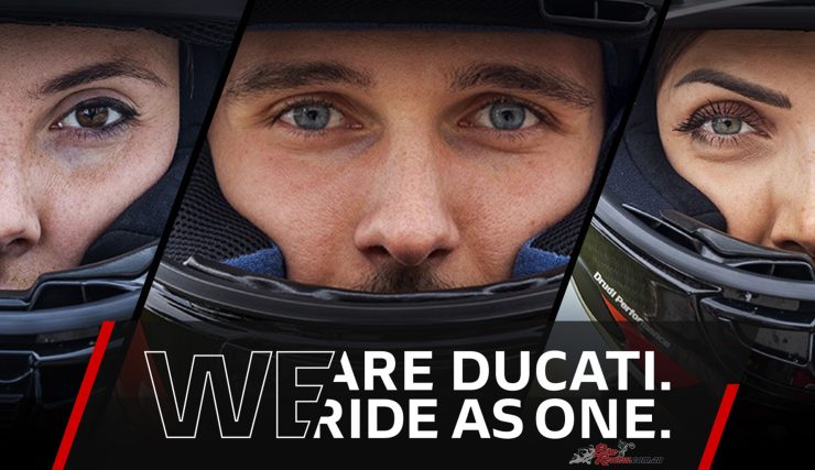 "We Ride As One" is the widespread global event with which Ducati gathers its community of DOCs and enthusiasts on the same day to share a combined experience of fun and togetherness.