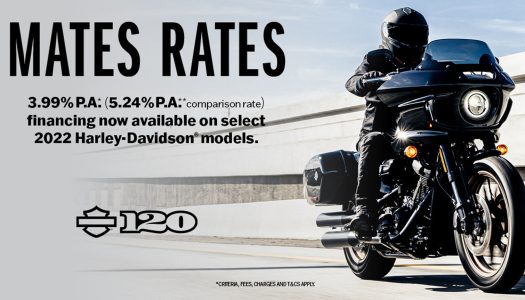 Get Low Interest Finance With Harley-Davidson’s “Mates Rates”