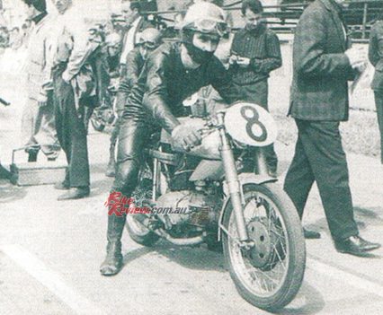 1963 Gino Tondo on 175 MotoBi.
