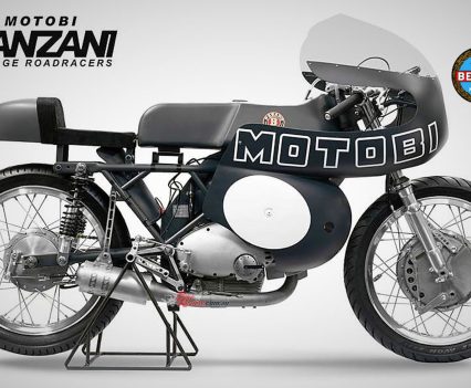 To make MotoBi such a competitive contender for top honours, Zanzani created just nine examples between 1965 and 1973 of a limited edition homologation special known as the 250cc MotoBi Sei Tiranti (six-stud).