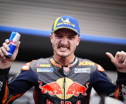 Miller took third place and that's now premier class podiums with three different bikes, as well as his first GP rostrum visit with KTM.