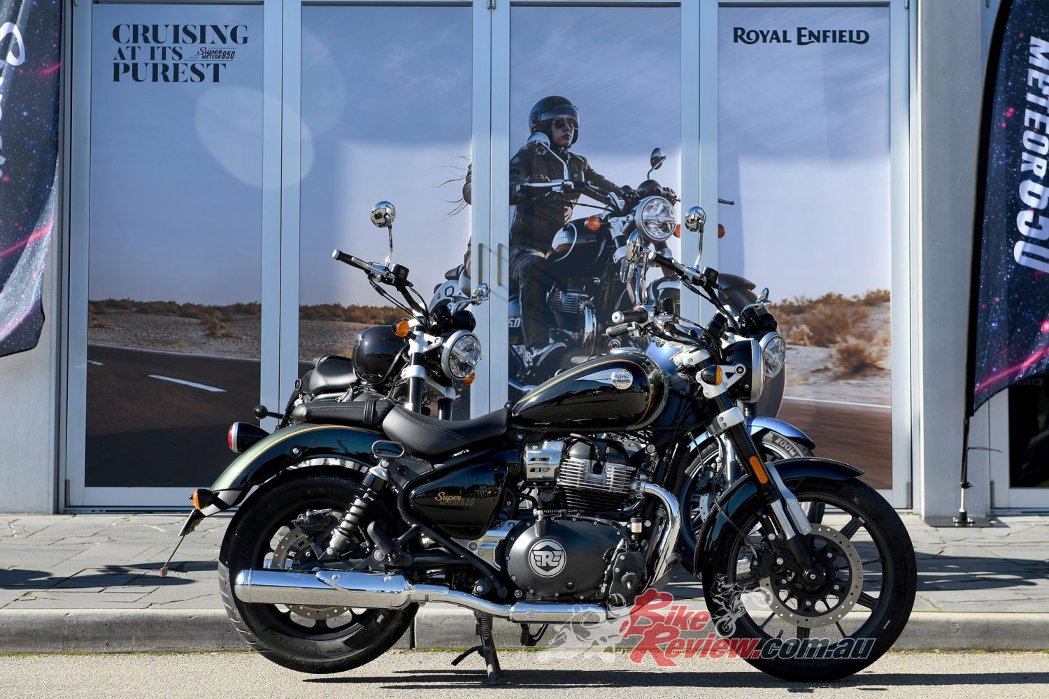 The Royal Enfield Super Meteor 650 is proving popular already, the first few shipping containers were pre-sold.