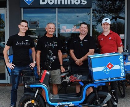 Domino's and Benzina Zero partnership.