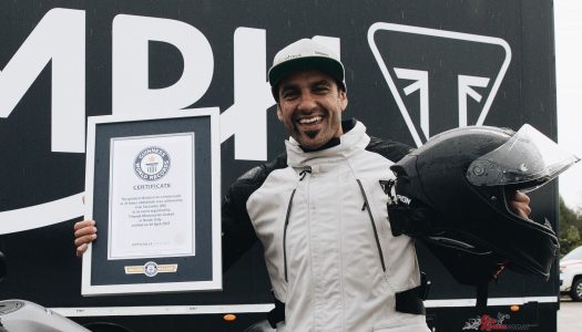 Iván Cervantes Sets Motorcycle Distance Guinness World Record!