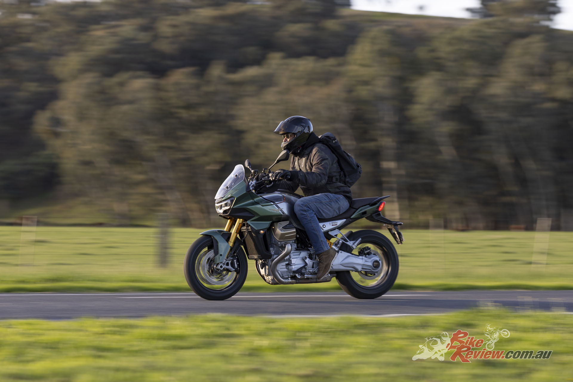 "As we hit the twisties in the mountains, that engine just pours on the power so smoothly, it has heaps of torque and the V-Twin configuration means you really feel it and it just makes for an incredible ride."