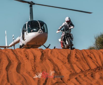 Focusing on pushing the limits of both bike and rider, it was immediately decided that Nick would take a standard Ducati DesertX with a factory 8-litre auxiliary tank to tackle Finke, with the ride set for two weeks after the race weekend.