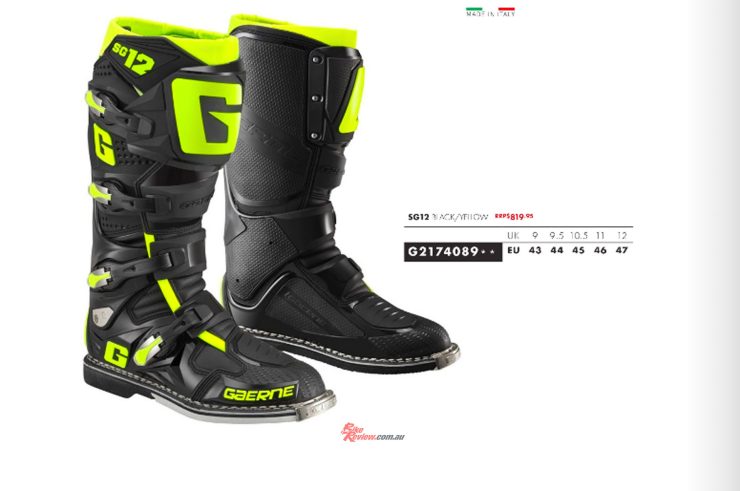You can pick the Gaerne SG12 boots in the new Black Neon colour scheme for an RRP of $819.95. 