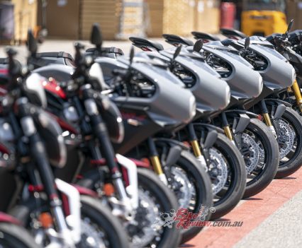 MV Agusta sold 6,000 bikes in 2022. This year they're going to increase that to 9,000 bikes, and 12,000 in 2024.