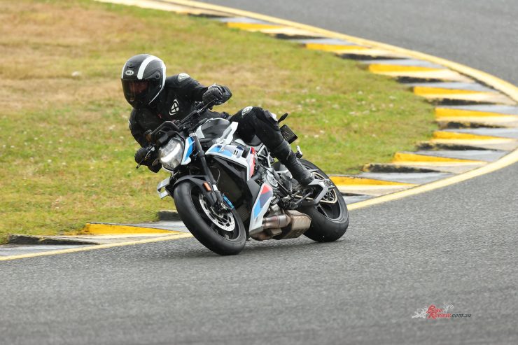 Once Pommie got his eye in on SMSP, he was have a ball on the wild M 1000 R.