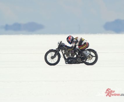 "We got those two new FIM World records an a two-way average of 101.132mph for the mile, and 101.329mph for the flying kilometre. The mile speed also gave us that new AMA 750 A-VG record too."