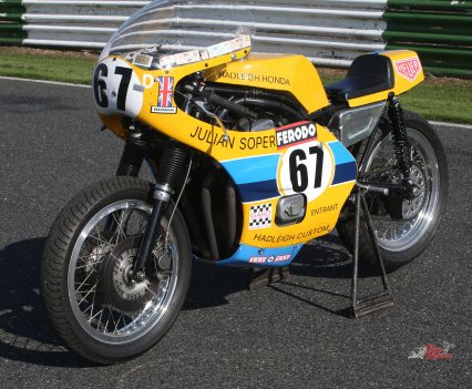 But owing to various pressures it took another decade for this much-loved motorcycle to make its return to the racetrack, by which time it had been returned to the state in which Julian Soper last raced it, complete with 4-1 exhaust and TZ750 fairing.