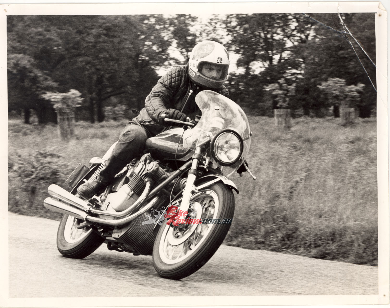 John testing the MV Agusta 750S at the Motor Industry Research Association’s proving ground.
