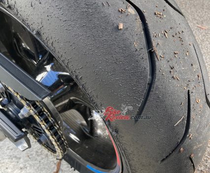 Dunlop SportSmart TT rear tyre.