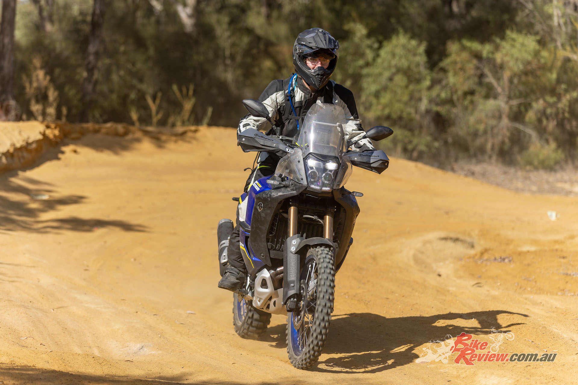 "The ergonomics make for a remarkably nice ride, standing or sitting. That flat, motocross-inspired seat is flawless."