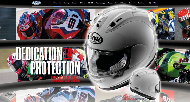 The new Arai Helmets Australia website has just been updated! It is the essential tool, covering all things Arai, including helmet model comparisons, tech overviews and product documentation.