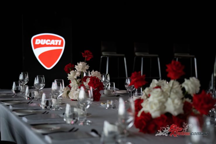 The Ducati MotoGP Official Dinner is an exclusive three-course meal with beer, wine and soft drinks included, held at Penguin Parade on Phillip Island.