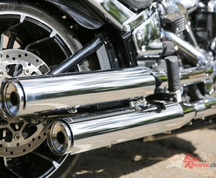 Beautiful exhaust pipes.