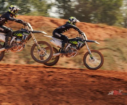 Developed entirely by Triumph in close collaboration with racing champions including Ricky Carmichael and Iván Cervantes.