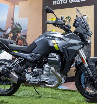 Moto Guzzi have entered EICMA 2023 in full force! The Piaggio group showed off the new Stelvio that was announced just before the event and they also pulled the covers off their new V85 range.