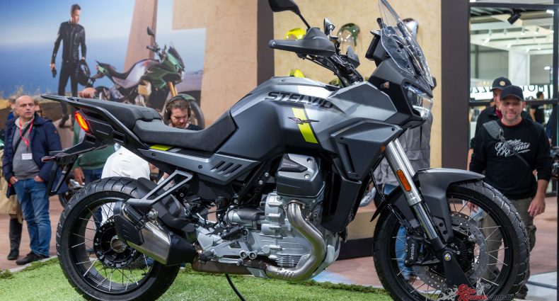 Moto Guzzi have entered EICMA 2023 in full force! The Piaggio group showed off the new Stelvio that was announced just before the event and they also pulled the covers off their new V85 range.