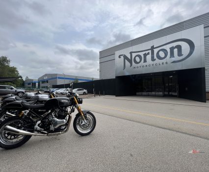Zane had the extraordinarily lucky experience to ride some of the first bikes out of the TVS Norton ownership.