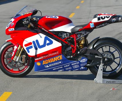 The extent of Ducati’s achievement in winning all but two of that season’s 24 races with the new face in Superbikes was masked by the fact that they’d effectively been racing against themselves.
