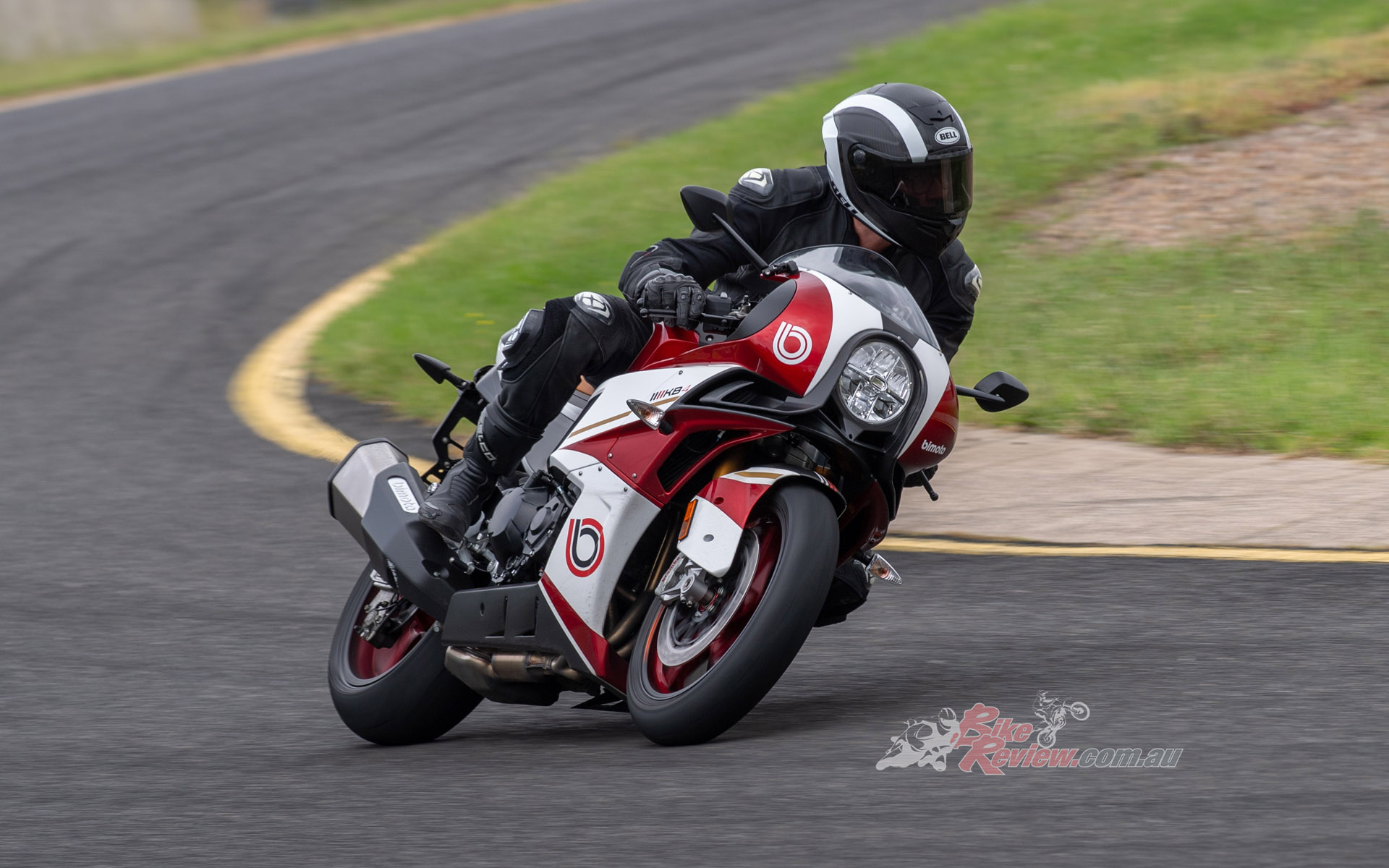 "Heading into the first set of tight corners the KB4 turns fast and precise and feels more like a 600 sportsbike"...