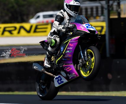 Zackary Johnson(22) Australian Supersport Championship round 1, Phillip Island Circuit, Australia.