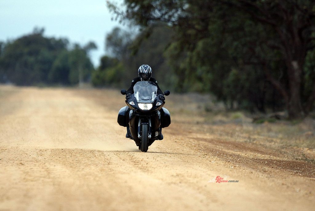 Here the Bear is riding in Australia, so like a good furry person he is on the left.