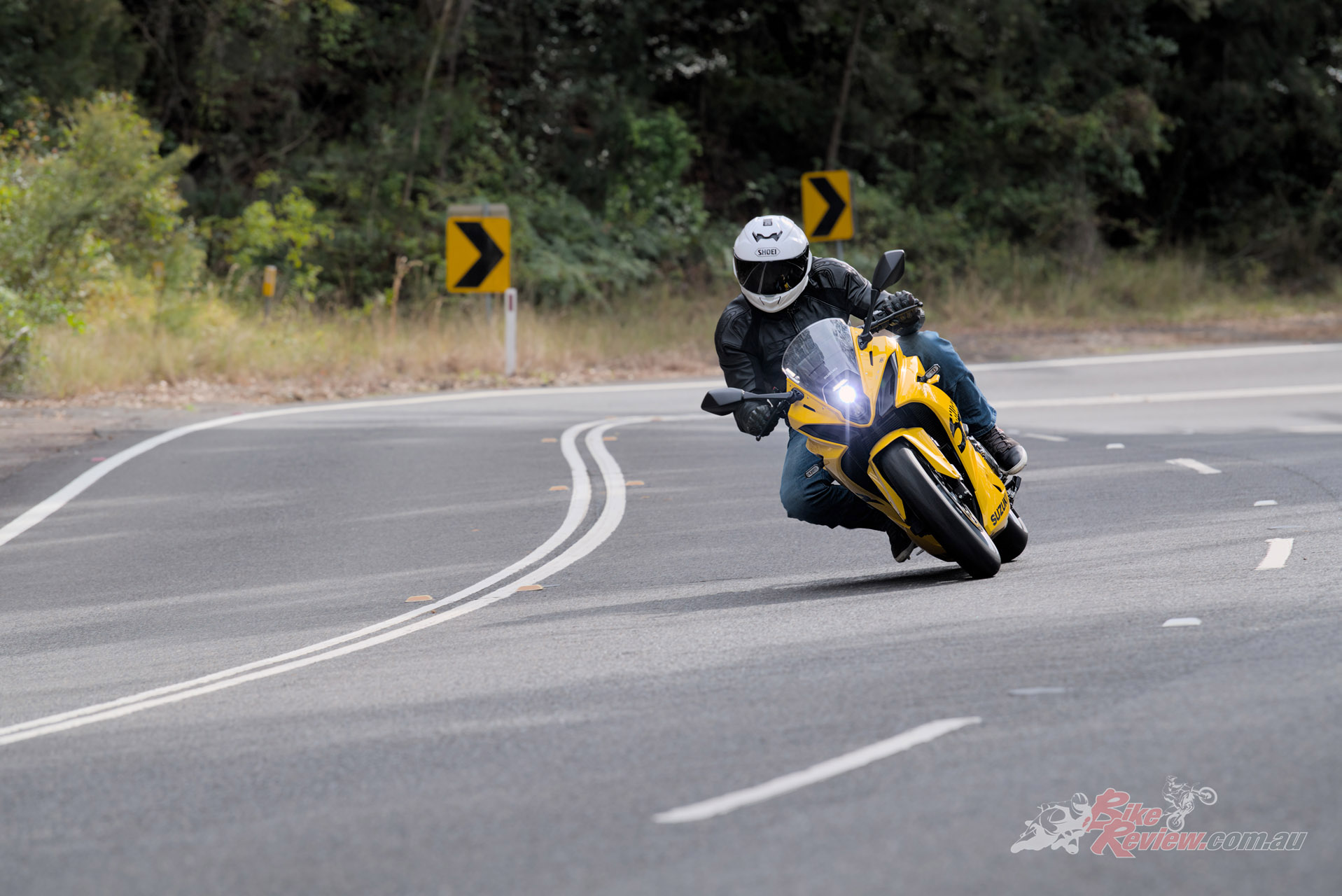 Flicking the GSX-8R through the local twisties is a great experience. It is not a GSX-R1000, but it handles brilliantly and is probably just as quick through the tight stuff, in more comfort!