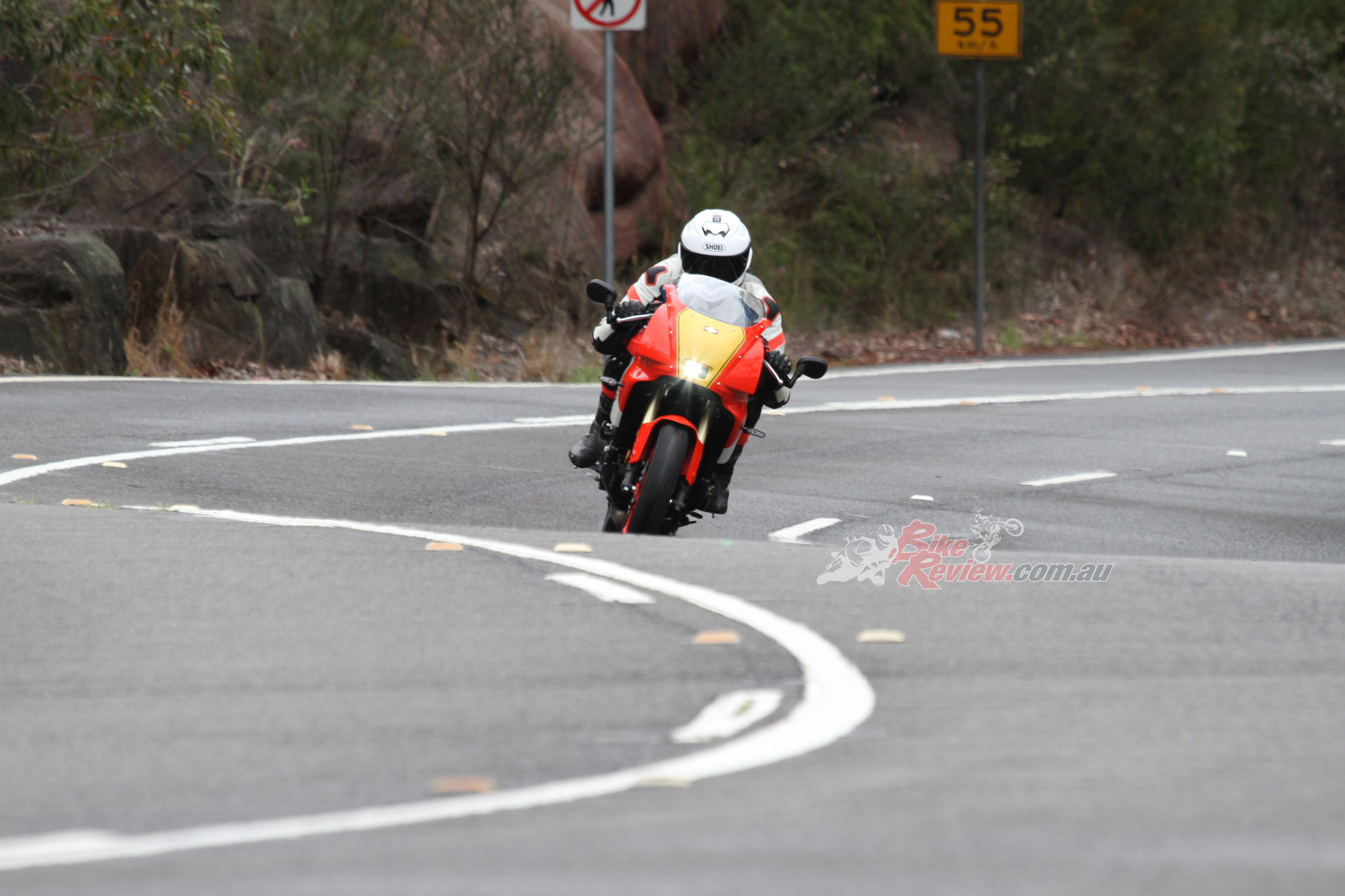 A flick to the right and a flick to the left through esses does require more effort than on the stock XSR.