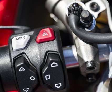 Panigale V4 S left switches.