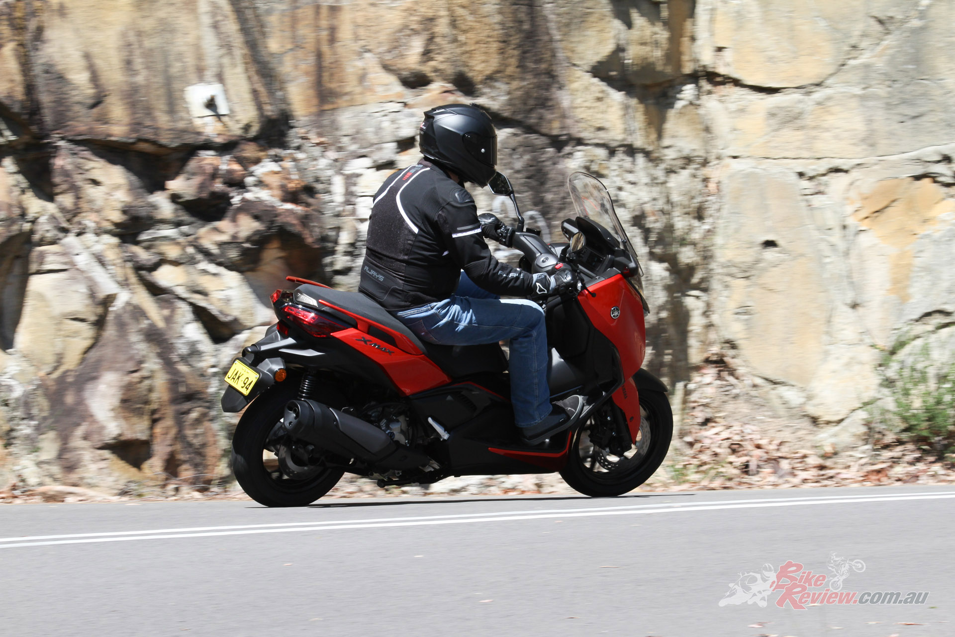 An advantage of a bigger scooter like the XMAX is that you can get out of town and enjoy the local rides...