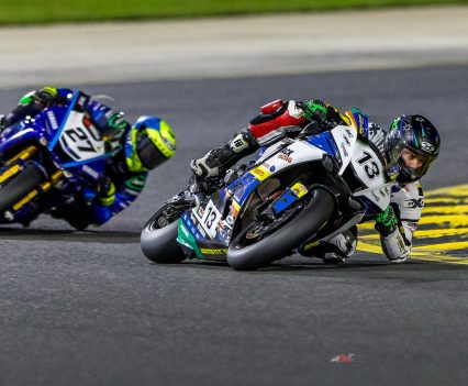 Anthony West in action at SMSP ASBK Round two. Pic: Pit Lane aStudio.