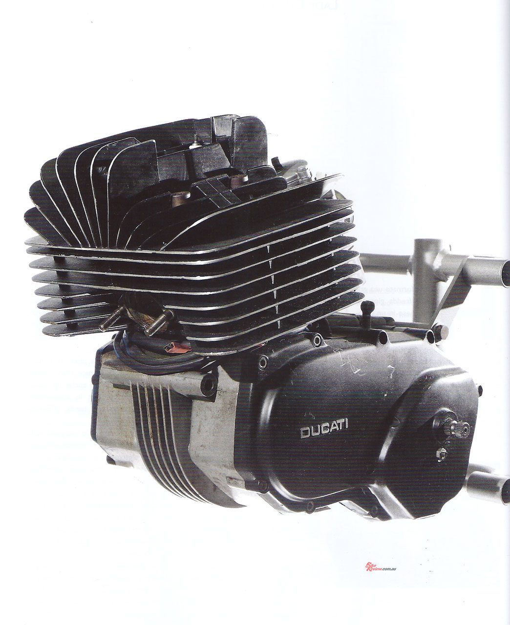 "They simply used the most successful engine in the sector as a reference, which was the Sachs. That’s why the Ducati two-stroke has the same radial cylinder head finning as the German engine"...