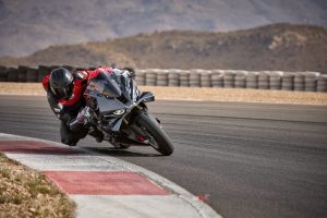 "Clicking up each gear to top gear and 280km/h via the incredibly smooth and precise quick-shifter".