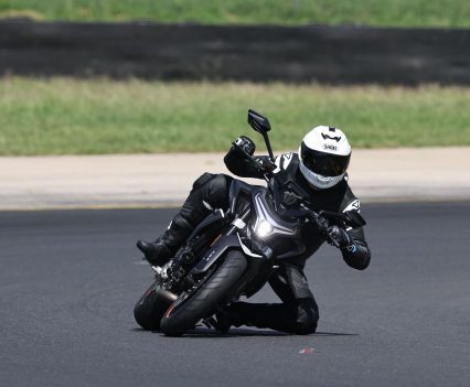 Jeff was impressed with the track performance of the 800NK, straight out of the box.