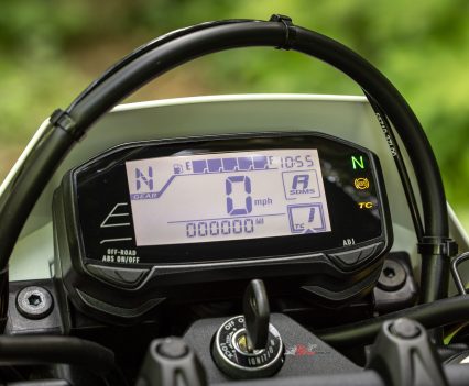 Old school digital LCD dash but it gets the job done.