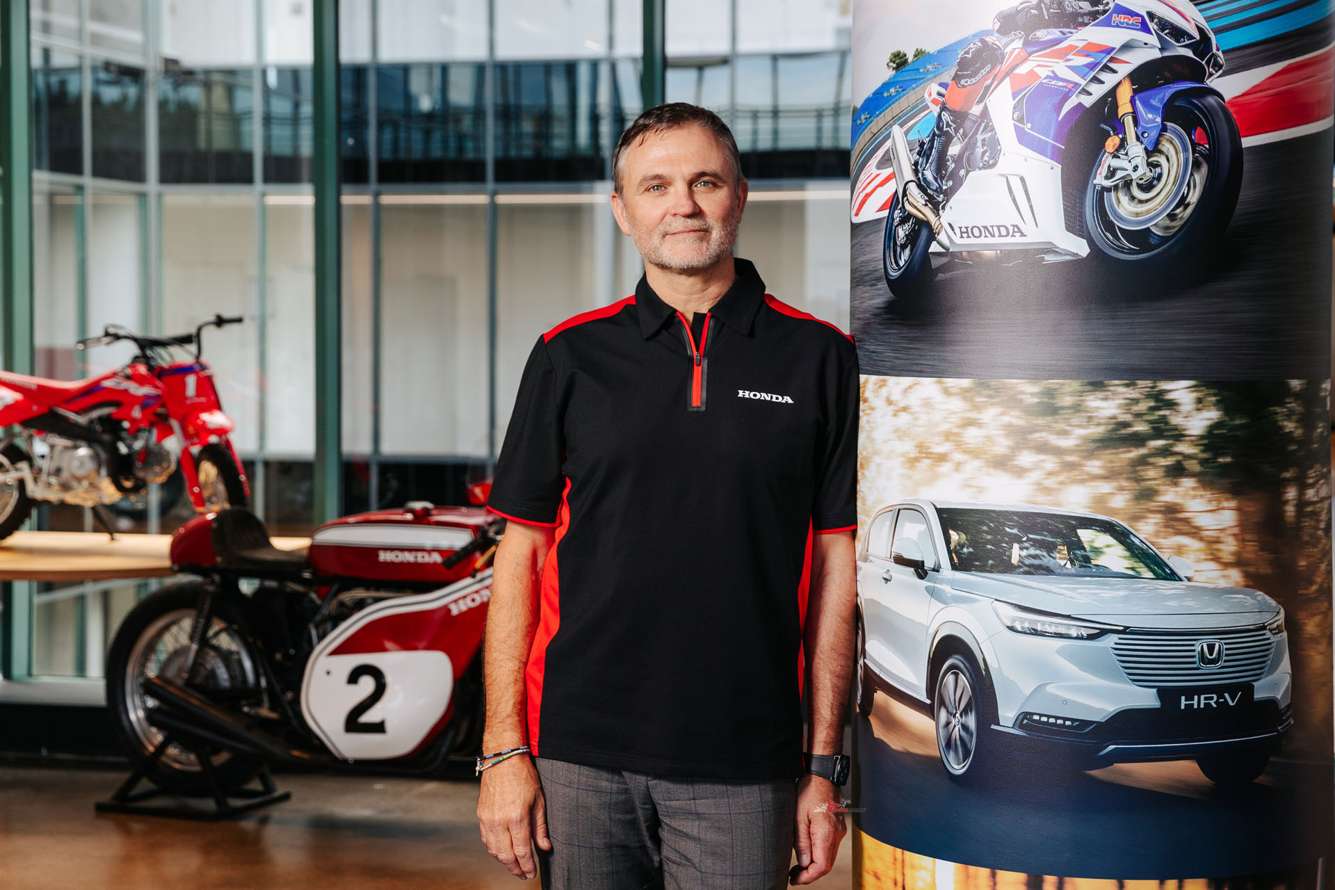 Schultz first joined Honda in 2008, starting out in the marine and power equipment division. While motorcycles weren’t his formal remit back then, they were always part of his story.