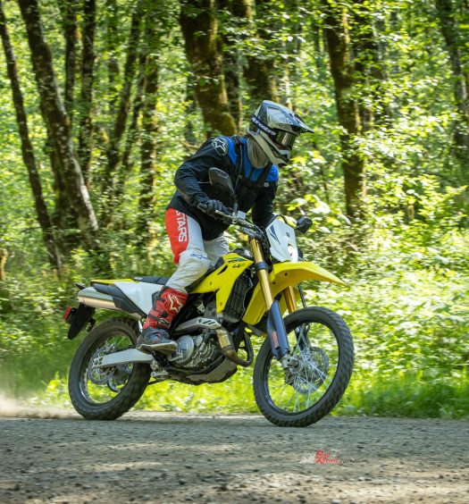 "I spent a healthy portion of my time on the bike riding with traction control and ABS shut off. "