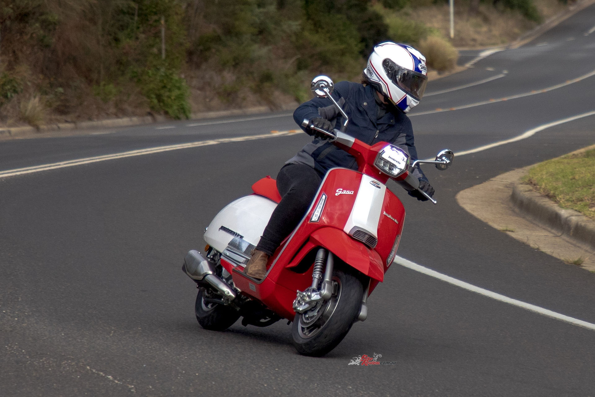 "There’s also a generous helping of Lambretta badging evident all over the bike"...