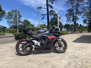 $9,990 On Road puts the CFMOTO 450SR S at the top of the price point for the class, but it has a tech and hardware that rivals top spec Euro bikes costing triple the amount.