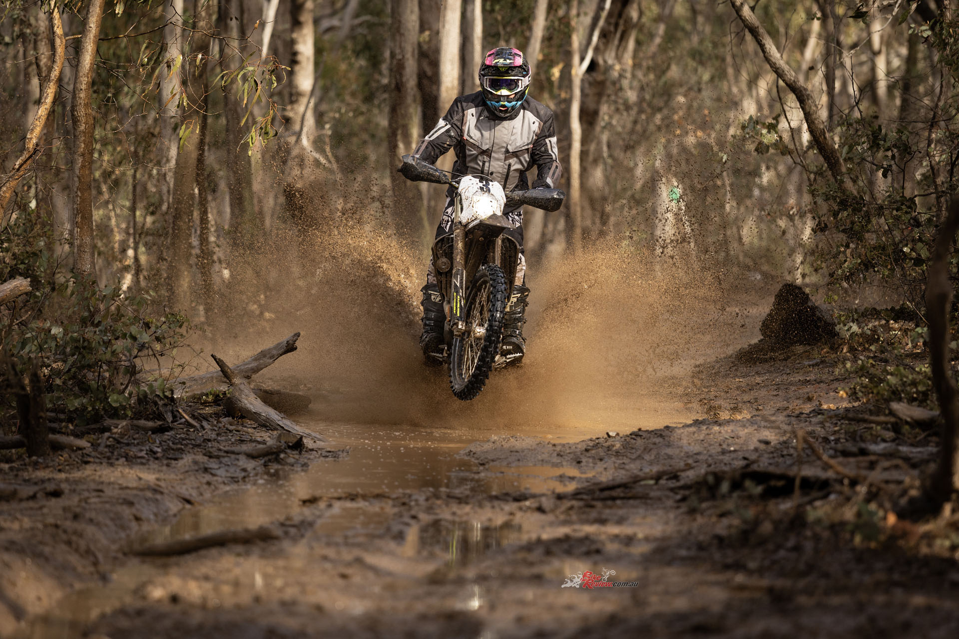 "Traction control came in handy with the rain we had the night before making it easy to control on the trails."
