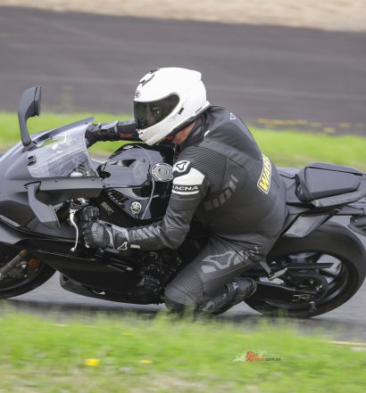 "The best way I can describe it is that it felt like riding a big R3 with grunt. That same nimble, flickable feel, but with the torque-rich triple engine launching you out of corners with authority"...