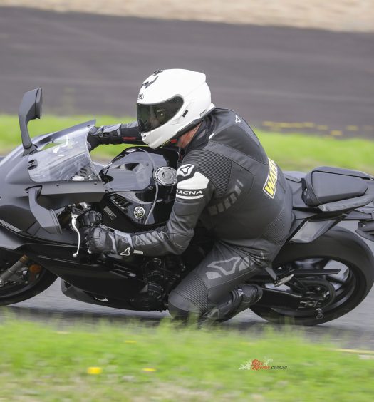 "The best way I can describe it is that it felt like riding a big R3 with grunt. That same nimble, flickable feel, but with the torque-rich triple engine launching you out of corners with authority"...